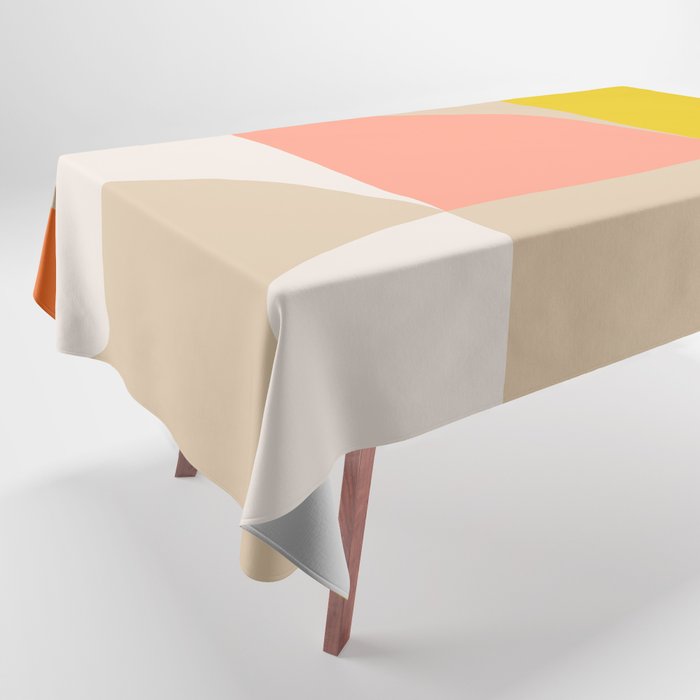 Shapes abstract pastel II Tablecloth Gallery Image 1