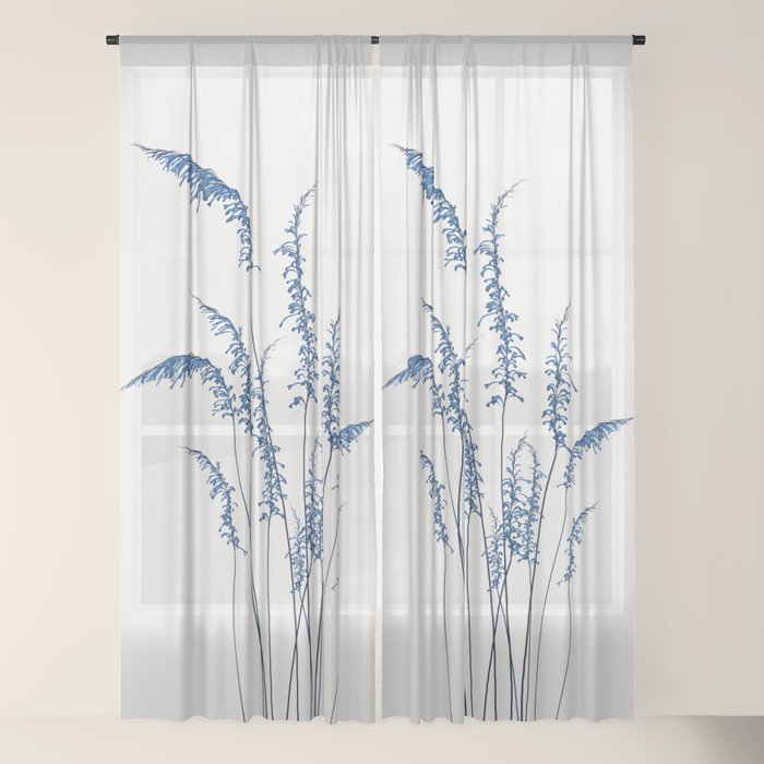 Blue flowers 2 Window Curtain Gallery Image 18