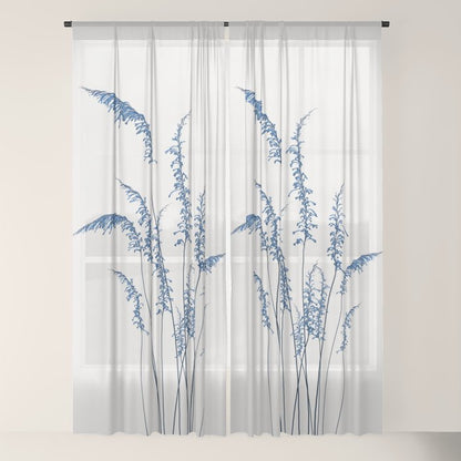 Blue flowers 2 Window Curtain Gallery Image 18