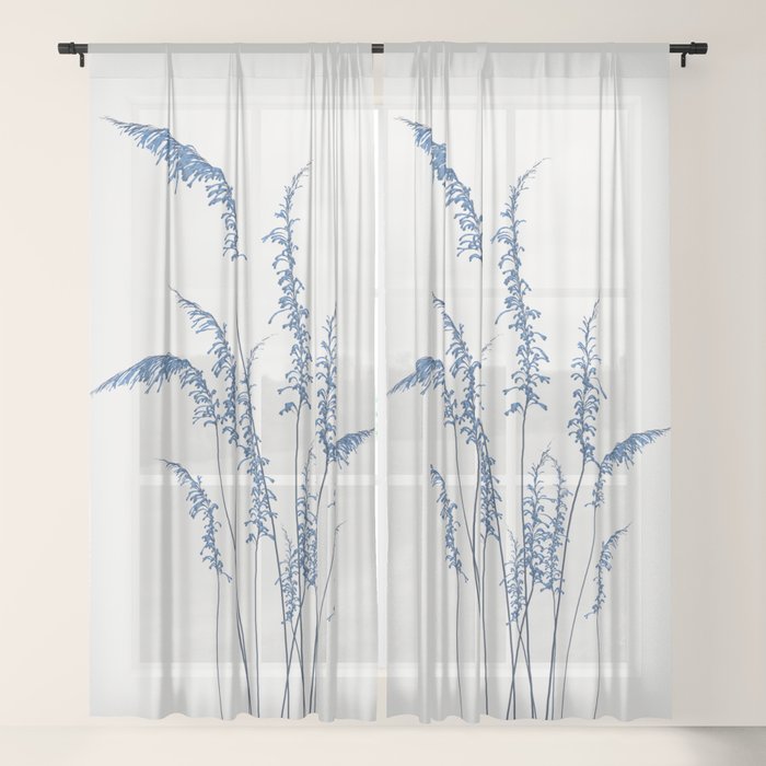 Blue flowers 2 Window Curtain Gallery Image 17