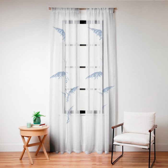 Blue flowers 2 Window Curtain Gallery Image 20