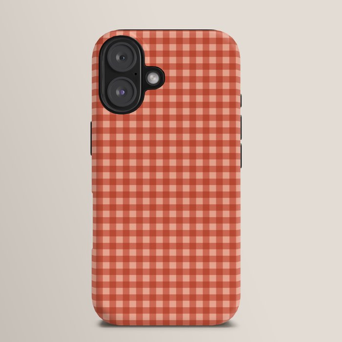 Gingham Plaid Pattern - Strawberry Red iPhone Case Gallery Image 13