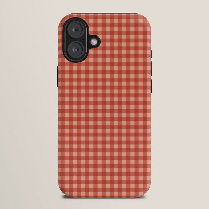 Gingham Plaid Pattern - Strawberry Red iPhone Case Gallery Image 10