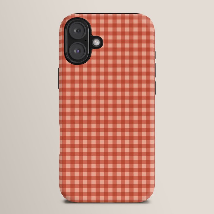 Gingham Plaid Pattern - Strawberry Red iPhone Case Gallery Image 14