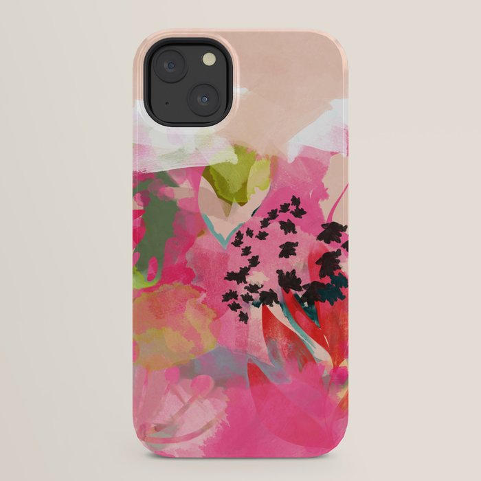 pink summer garden dream abstract iPhone Case Gallery Image 22