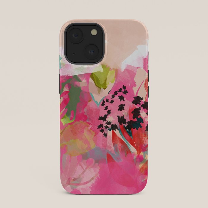 pink summer garden dream abstract iPhone Case Gallery Image 33