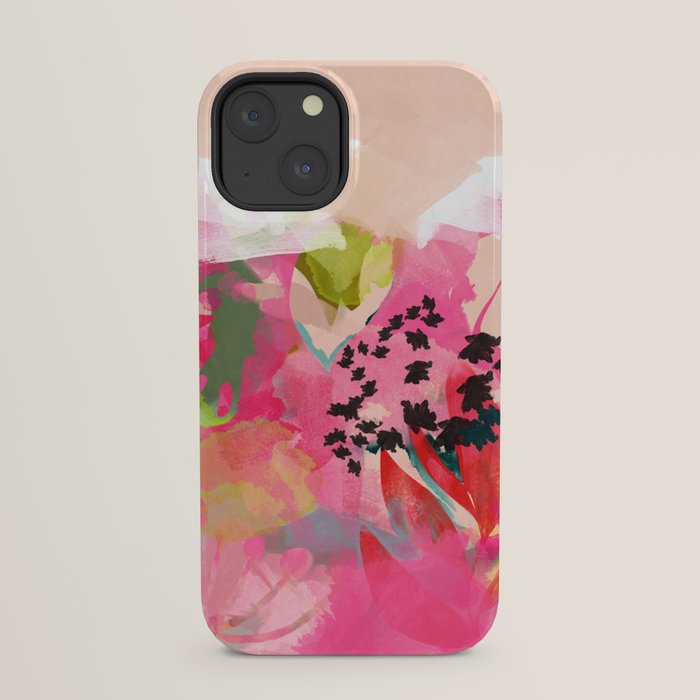 pink summer garden dream abstract iPhone Case Gallery Image 29