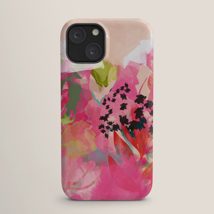 pink summer garden dream abstract iPhone Case Gallery Image 17