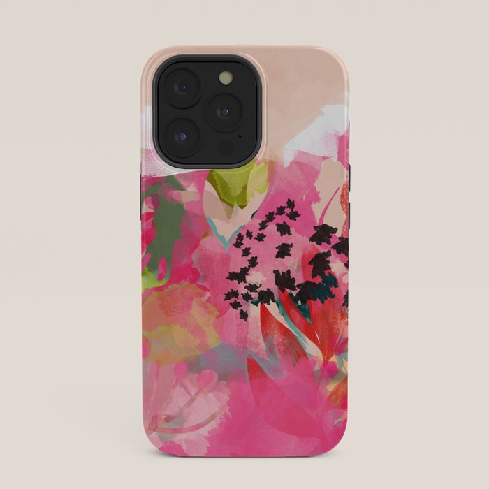 pink summer garden dream abstract iPhone Case Gallery Image 35