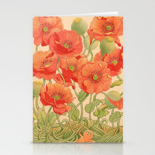 Poppy Season Stationery Card Gallery Image 1