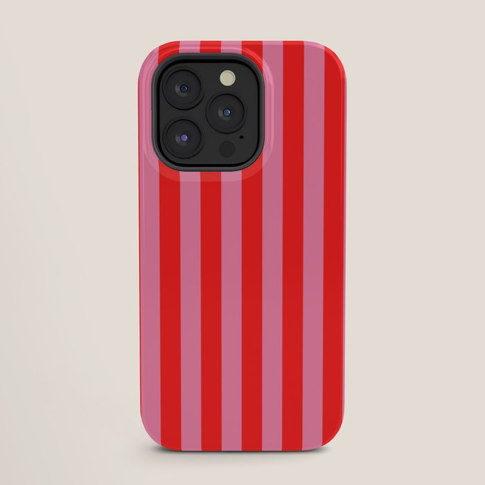 bougie pink red stripe iPhone Case Gallery Image 27