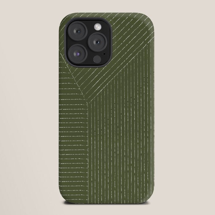 Lines (Moss Green) iPhone Case Gallery Image 20