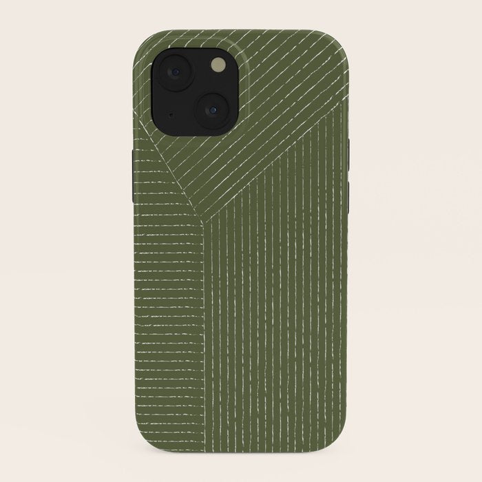 Lines (Moss Green) iPhone Case Gallery Image 38