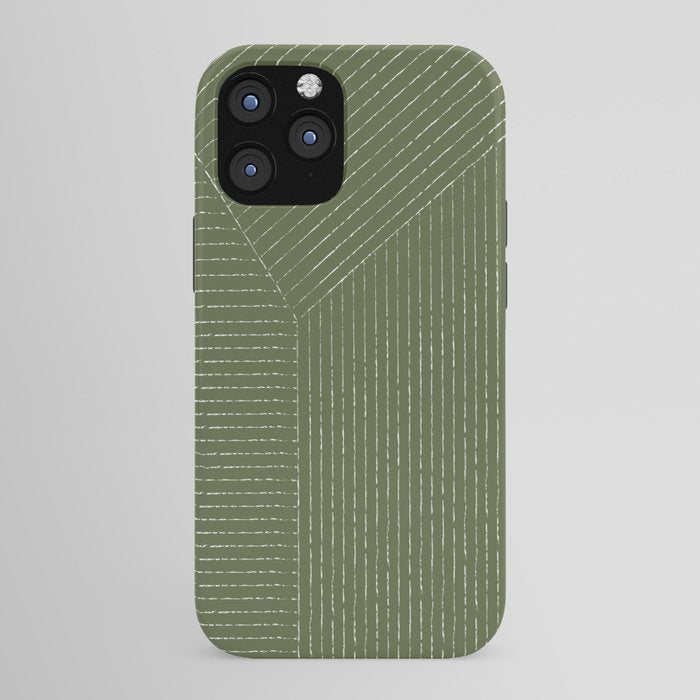 Lines (Moss Green) iPhone Case Gallery Image 43