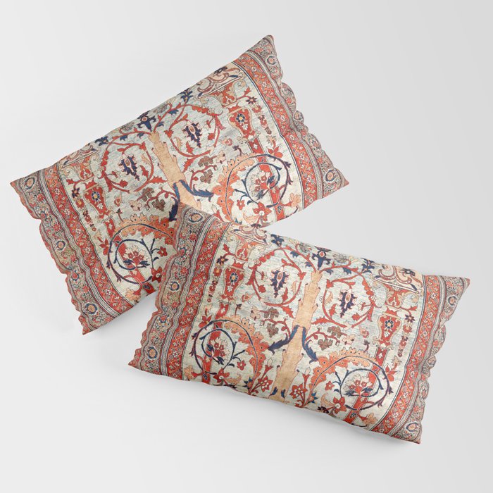Tabriz Azerbaijan Northwest Persian Silk Rug Print Pillow Sham Gallery Image 4
