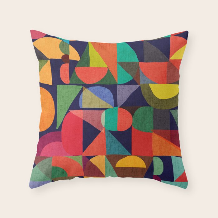 Color Blocks Throw Pillow Gallery Image 4