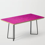 Bright Neon Hot Pink Fuchsia Brick Wall Coffee Table Gallery Image 1