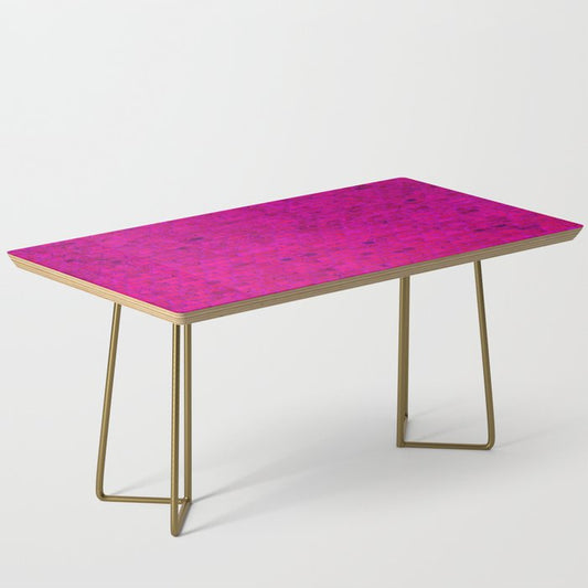 Bright Neon Hot Pink Fuchsia Brick Wall Coffee Table Gallery Image 2