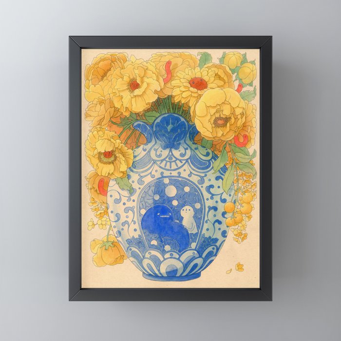 Bloom in Yellow Mini Art Print Gallery Image 3