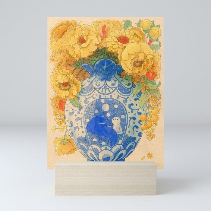 Bloom in Yellow Mini Art Print Gallery Image 5