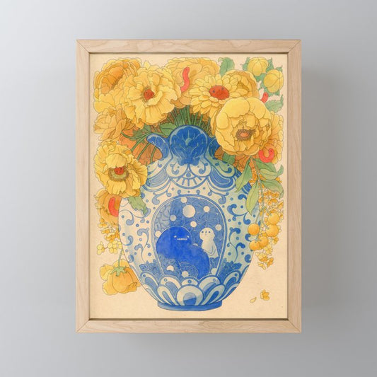 Bloom in Yellow Mini Art Print Gallery Image 1