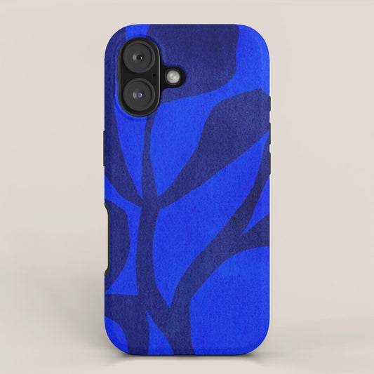 Abstract botanical- blue garden iPhone Case Gallery Image 1