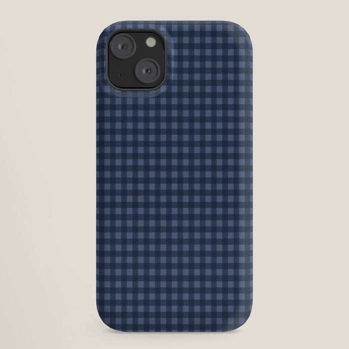 Gingham Plaid Pattern - Navy Blue iPhone Case Gallery Image 18