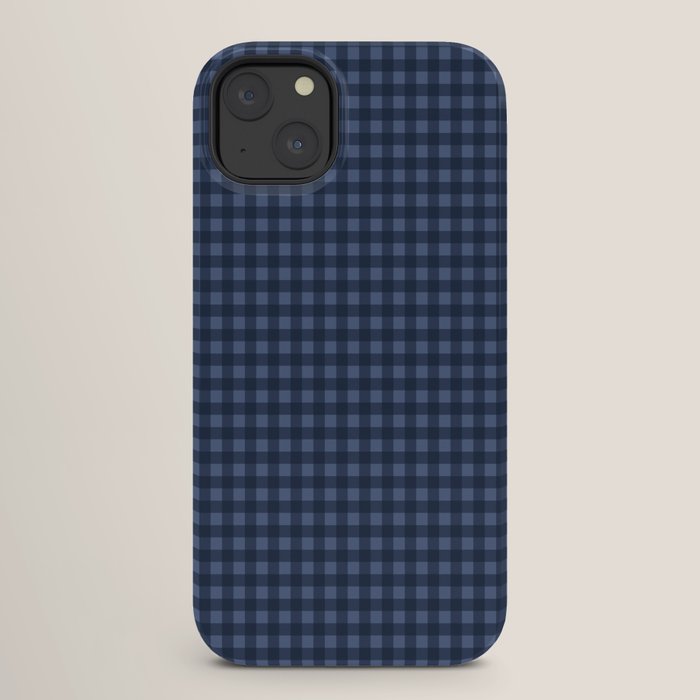 Gingham Plaid Pattern - Navy Blue iPhone Case Gallery Image 26