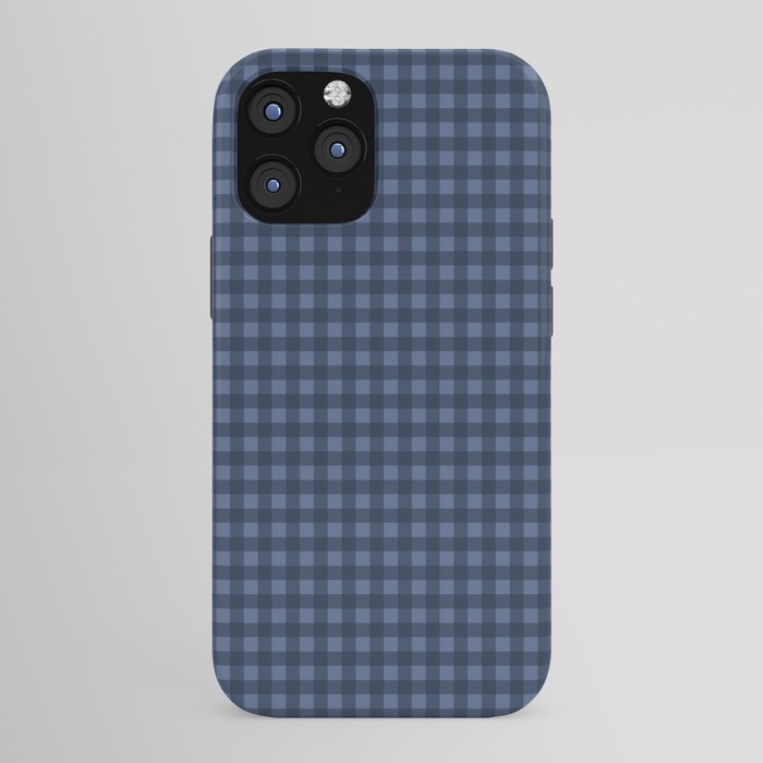 Gingham Plaid Pattern - Navy Blue iPhone Case Gallery Image 43