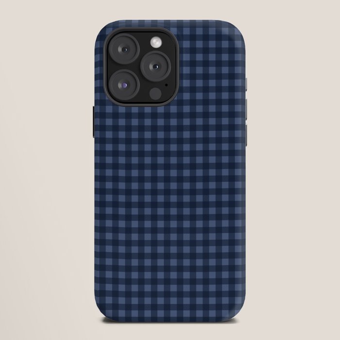 Gingham Plaid Pattern - Navy Blue iPhone Case Gallery Image 12