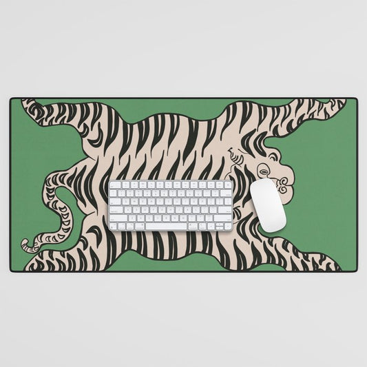 Tiger Green Desk Mat Gallery Image 1