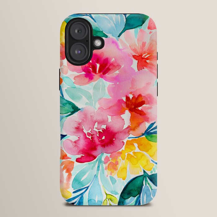 Neon Floral iPhone Case Gallery Image 14