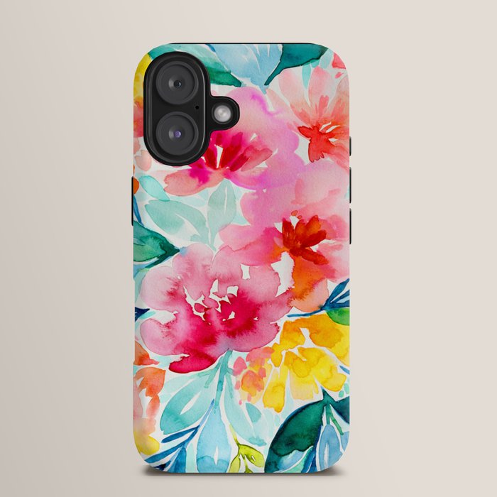 Neon Floral iPhone Case Gallery Image 13