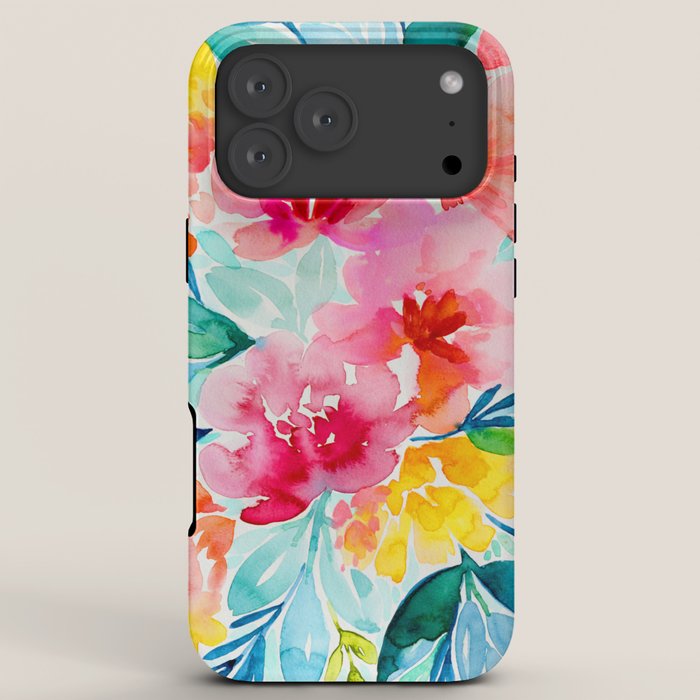 Neon Floral iPhone Case Gallery Image 8