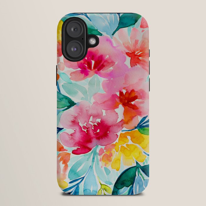 Neon Floral iPhone Case Gallery Image 10