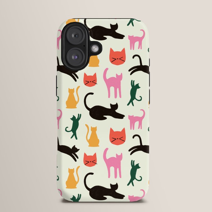 Colorful Cats Pattern iPhone Case Gallery Image 13