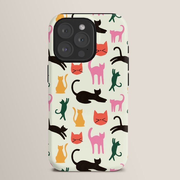 Colorful Cats Pattern iPhone Case Gallery Image 15