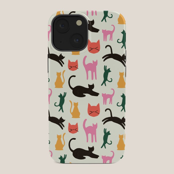 Colorful Cats Pattern iPhone Case Gallery Image 34