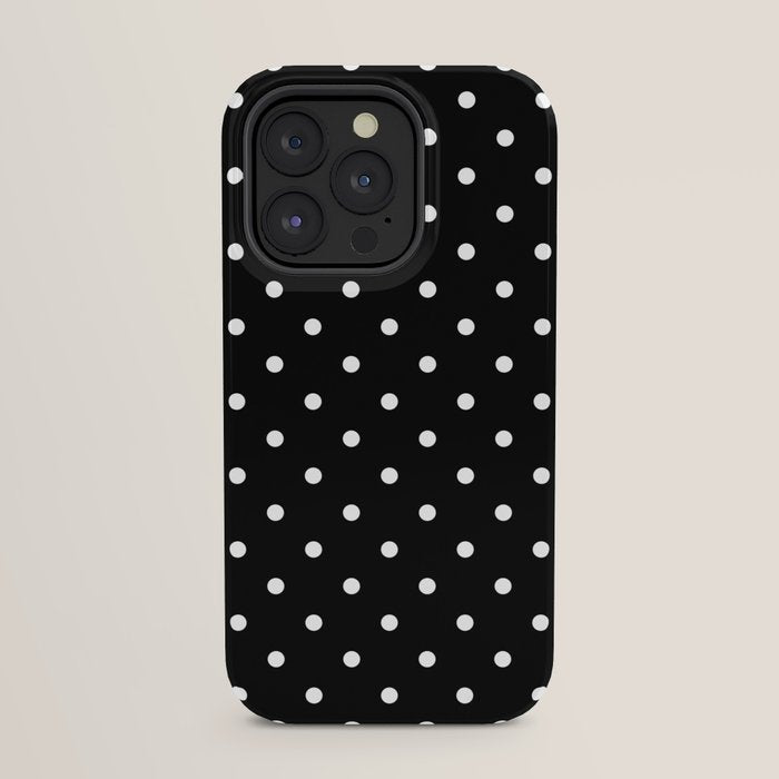 Black and White Polka Dots iPhone Case Gallery Image 23