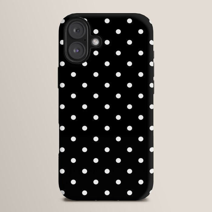 Black and White Polka Dots iPhone Case Gallery Image 14
