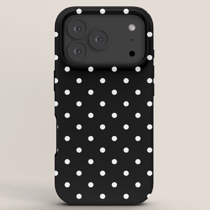 Black and White Polka Dots iPhone Case Gallery Image 7