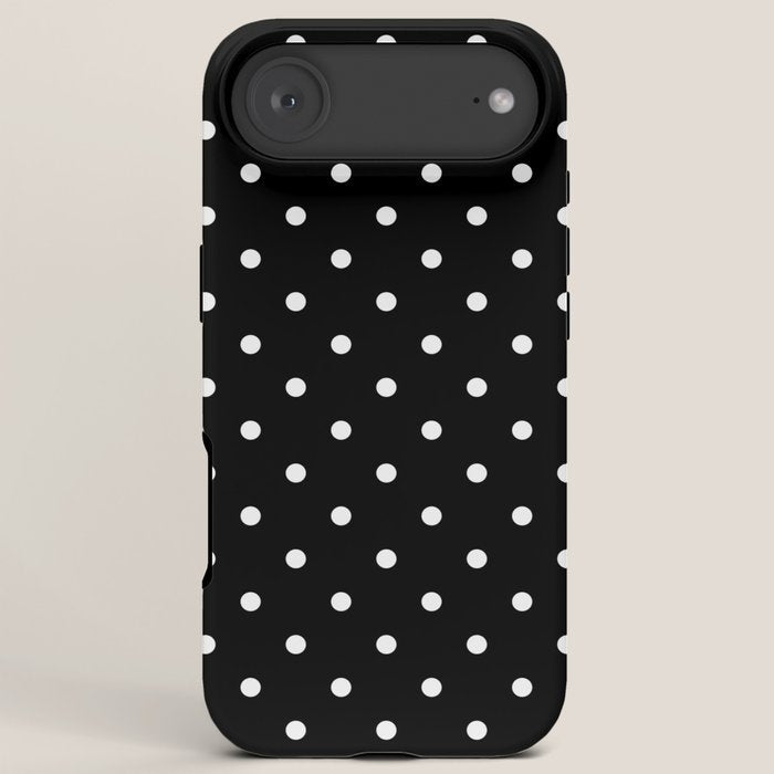 Black and White Polka Dots iPhone Case Gallery Image 6