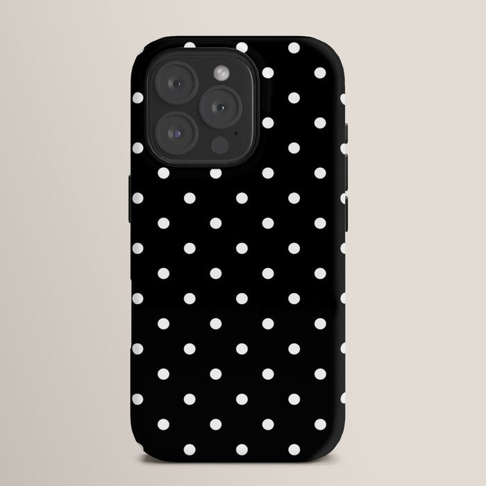 Black and White Polka Dots iPhone Case Gallery Image 15