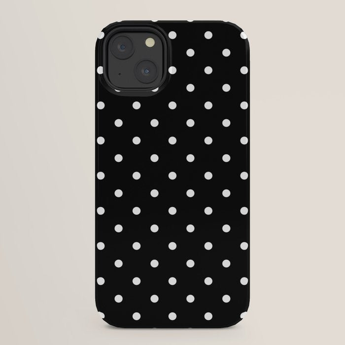 Black and White Polka Dots iPhone Case Gallery Image 30