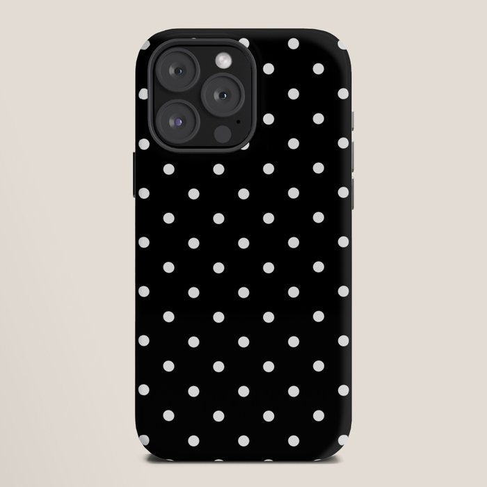 Black and White Polka Dots iPhone Case Gallery Image 12