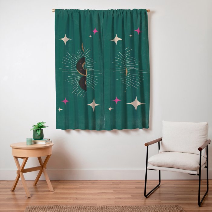Slither - Green Window Curtain Gallery Image 7