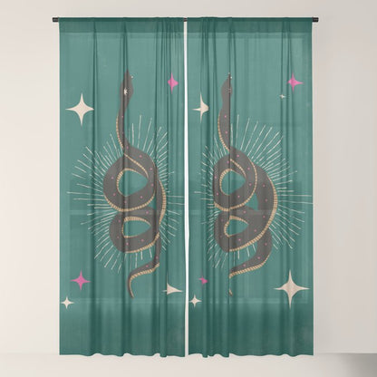 Slither - Green Window Curtain Gallery Image 22