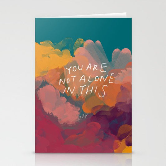 You Are Not Alone In This Stationery Card Gallery Image 1