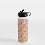 Paisley Tiger - soft pink & gold Water Bottle Gallery Image 1