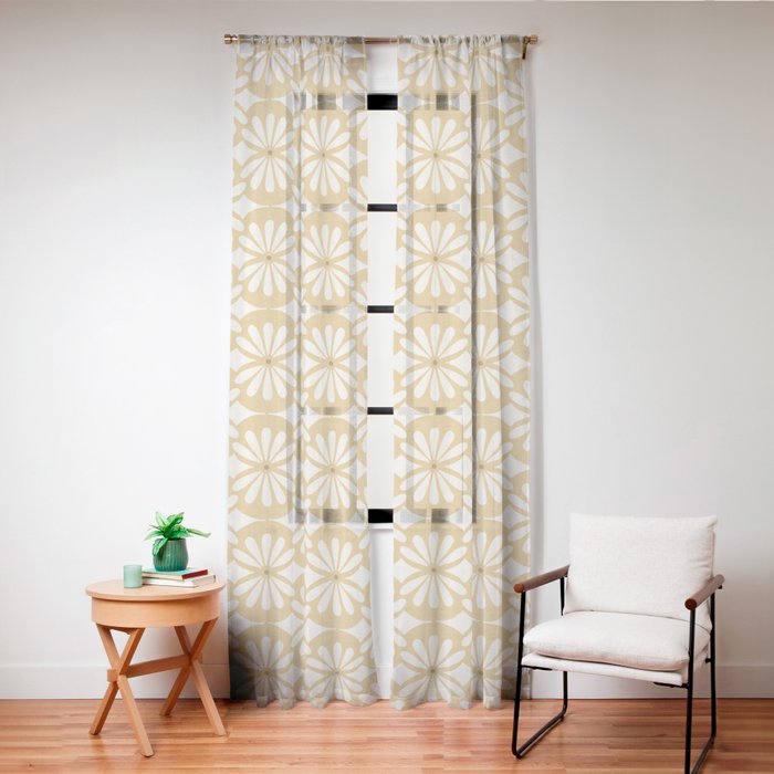 Solstice Boho Geometric Goldenrod Window Curtain Gallery Image 20